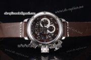 U-Boat Chimera Skeleton Chrono Japanese Miyota OS10 Quartz Steel Case with Arabic Numeral Markers Skeleton Dial and Brown Leather Strap