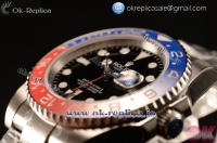 Rolex GMT-Master II Swiss ETA 2836 Automatic Steel Case with Black Dial Dots Markers and Steel Bracelet - 1:1 Original（Summer）