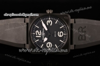 Bell & Ross BR 01-92 Swiss ETA 2824 Automatic Movement PVD Case with Black Dial and White Numeral/Stick Markers