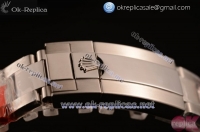 Rolex Daytona Chrono Clone Rolex 4130 Automatic Steel Case PVD Bezel Grey Dial Stainless Steel Bracelect Diamonds Markers (EF)
