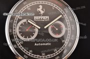 Ferrari Granturismo Swiss Quartz Steel Case with Black Dial and Numeral Markers White Pointer