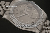 Rolex Datejust Swiss ETA 2836 Automatic Movement Steel Case with Grey Dial and Numeral Marker-SS Strap