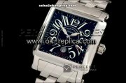 Franck Muller Conquistador King Swiss ETA 2824 Automatic Movement Full Steel with Black Dial