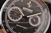 Ferrari Granturismo Swiss Quartz Steel Case with Black Dial and Numeral Markers White Pointer