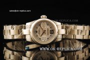 Rolex Lady Oyster Perpetual Swiss ETA 2671 Automatic Movemen Domed Bezel with Silver Dial and Stick/Numeral Markers