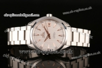 Omega Seamaster Aqua Terra Clone 8500 Automatic Steel Case with White Dial and Stick Markers - 1:1 Original