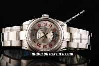 Rolex Air King Swiss ETA 2836 Automatic Movement Full Steel with Silver Dial and Red Numeral Marker