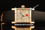 Franck Muller Conquistador King Swiss ETA 2824 Automatic Movement Rose Gold Case with White Dial