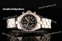 Breitling Avenger Skyland Chrono Swiss Valjoux 7750 Automatic Steel Case with Black Dial and Numeral Markers - 1:1 Original (H)