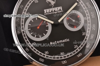 Ferrari Granturismo Swiss Quartz Steel Case with Black Dial and Numeral Markers White Pointer