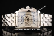 Breitling Bentley Flying B Chronograph Miyota Quartz Movement Steel Case with White Dial and Roman Markers-SS Bracelet