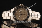 Tag Heuer Aquaracer 500 M 1:1 Original Swiss Valjoux 7750 Automatic Full Steel with Grey Dial and Stick Markers - PVD Bezel