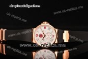 Ulysse Nardin Imperial St. Petersburg Maxi Marine Chronometer Enamel Limited Edition Asia Automatic Rose Gold Case with White Dial and Black Rubber Strap