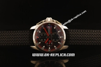 Chopard Miglia GT XL Swiss Valjoux 7750 Automatic Steel Case with Black Dial and Rubber Strap - ALFA Romeo Edition