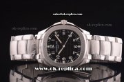 Patek Philippe Aquanaut Asia 2824 Automatic Movement Full Steel with Black Grid Dial and White Arabic Numerals