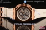 Audemars Piguet Royal Oak Offshore Summer Edition Chrono Calibre 3126 Automatic Rose Gold Case with White Dial White Rubber Strap and Stick Markers - 1:1 Origianl （JF）