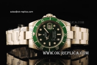 Rolex Submariner Oyster Perpetual Rolex 3135 Automatic Movement Steel Case with Green Green Ceramic Bezel and Green Dial