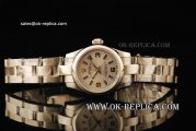 Rolex Lady Oyster Perpetual Swiss ETA 2671 Automatic Movemen Full Steel with Domed Bezel and Silver Dial