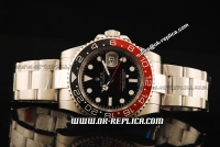 Rolex GMT-Master II Automatic Movement ETA Coating Case with Black/Red Ceramic Bezel and Black Dial