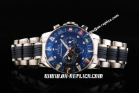 Corum Admiral Cup Chronograph Miyota Quartz Movement 7750 coating Case with Blue Dial and White Markers-Small Calendar