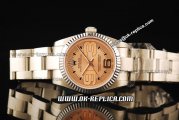 Rolex Air King Oyster Perpetual Swiss ETA 2836 Automatic Movement Steel Case with Orange Dial and Stick/Numeral Markers
