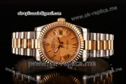 Rolex Datejust Asia 2813 Automatic Two Tone Case with Yellow Gold Dial Roman Numeral Markers and Two Tone Bracelet