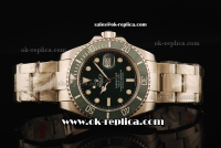 Rolex Submariner Swiss ETA 2836 Automatic Movement Full Steel with Green Ceramic Bezel and Green Dial
