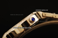 Cartier Delices De Cartier Swiss Quartz Full Steel with White Dial - Diamond Bezel