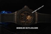 Hublot King Power Swiss Tourbillon Manual Winding Movement Ceramic Case with Black Dial and Black Rubber Strap