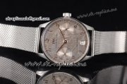 IWC Portuguese Automatic Clone IWC 52010 Automatic Steel Case with Grey Dial Arabic Numeral Markers and Steel Bracelet (YL)
