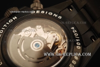 Rolex Daytona Chronograph Swiss Valjoux 7750 Automatic Movement Full PVD with Black Dial and Diamond Markers