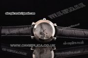 Chopard Happy Sport - Mickey Swiss Quartz Steel Case with White MOP Dial and Black Leather Strap