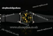 Bell & Ross 01-92 Automatic PVD Case with Black Fiber Dial and Yellow Marker-PVD Bezel