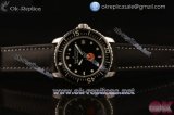 Blancpain Fifty Fathoms "No Radiation" Swiss ETA 2836 Automatic Steel Case with Black Dial Black Leather Strap and Dot Markers - 1:1 Origianl (Q)