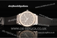 Hublot Classic Fusion Swiss ETA 2824 Automatic Steel Case with Black Dial and Black Rubber Strap