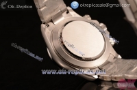 Rolex Daytona Chrono Clone Rolex 4130 Automatic Steel Case PVD Bezel Grey Dial Stainless Steel Bracelect Diamonds Markers (EF)