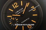 Panerai Luminor Marina Wall Clock Swiss Quartz Movement Black PVD Case with Black Dial