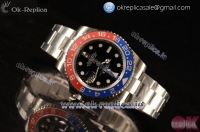 Rolex GMT-Master II Swiss ETA 2836 Automatic Steel Case with Black Dial Dots Markers and Steel Bracelet - 1:1 Original（Summer）