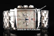 Franck Muller Conquistador Swiss Valjoux 7750 Automatic Movement Full Steel with Numeral Markers-White Dial