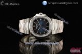 Patek Philippe Nautilus Miyota 9015 Automatic Steel Case with Blue Dial Stick Markers and Steel Bracelet -1:1 Original