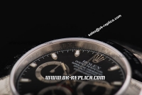 Rolex Daytona Swiss ETA 7750 Automatic Movement Full Steel with Black Dial and Graduated Bezel-Big Calendar