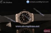 Hublot Big Bang Chrono Swiss Valjoux 7750 Automatic Steel Case with Carbon Fiber Dial Stick Markers and Black Rubber Strap (YF)