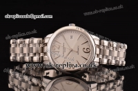 Vacheron Constantin Patrimony Swiss ETA 2824 Automatic Movement Steel Case and Steel Strap with White Dial