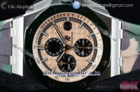 Audemars Piguet Royal Oak Offshore 2018 SIHH "Combat" Clone AP Calibre 3126 Automatic Steel Case with Apricot Dial Stick Markers and Camouflage Rubber Strap -1:1 Original (JF)