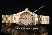 Tag Heuer Aquaracer Swiss Quartz Movement Full Steel with White Dial and Diamond Markers - Lady Model