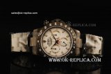 Rolex Daytona Chronograph Swiss Valjoux 7750 Automatic Movement Full PVD with White Dial and White Stick Markers