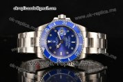 Rolex Submariner Asia 2813 Automatic Full Steel with Blue Dial Ceramic Bezel and Diamond Markers