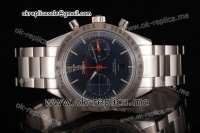 Omega Speedmaster '57 Clone Omega 9300 Automatic Full Steel with Blue Dial Stick Markers (EF)