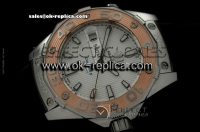 Tag Heuer Aquaracer Calibre 5 Swiss ETA 2824 Automatic Movement Steel Case with Rose Gold Bezel and White Dial
