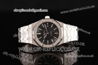 Audemars Piguet Royal Oak 41 Best Version Citizen 9015 Automatic Full Steel with Black Grid Dial - 1:1 Original (Z)